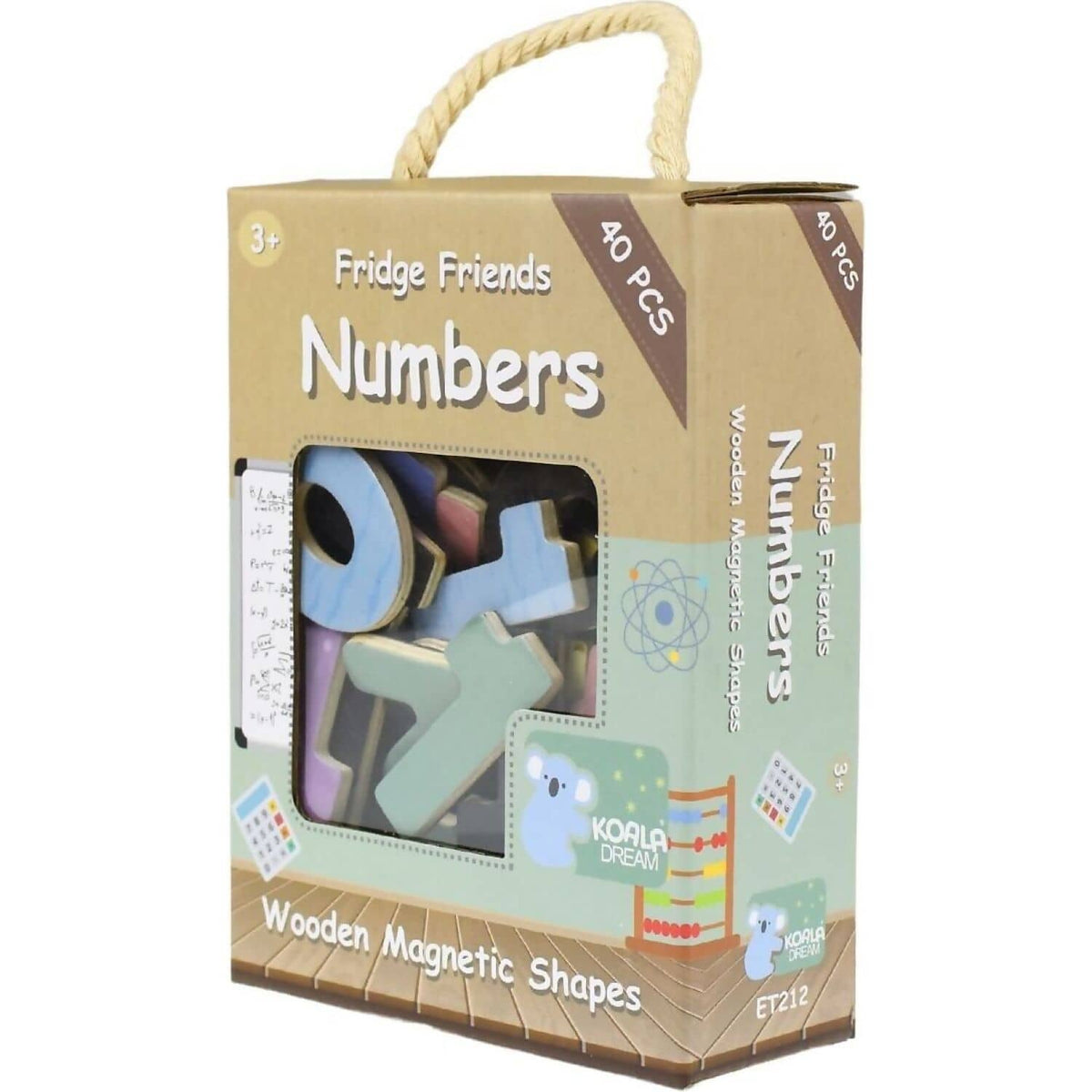 Koala Dream - Fridge Friends Wooden Magnetic Numbers 40pce