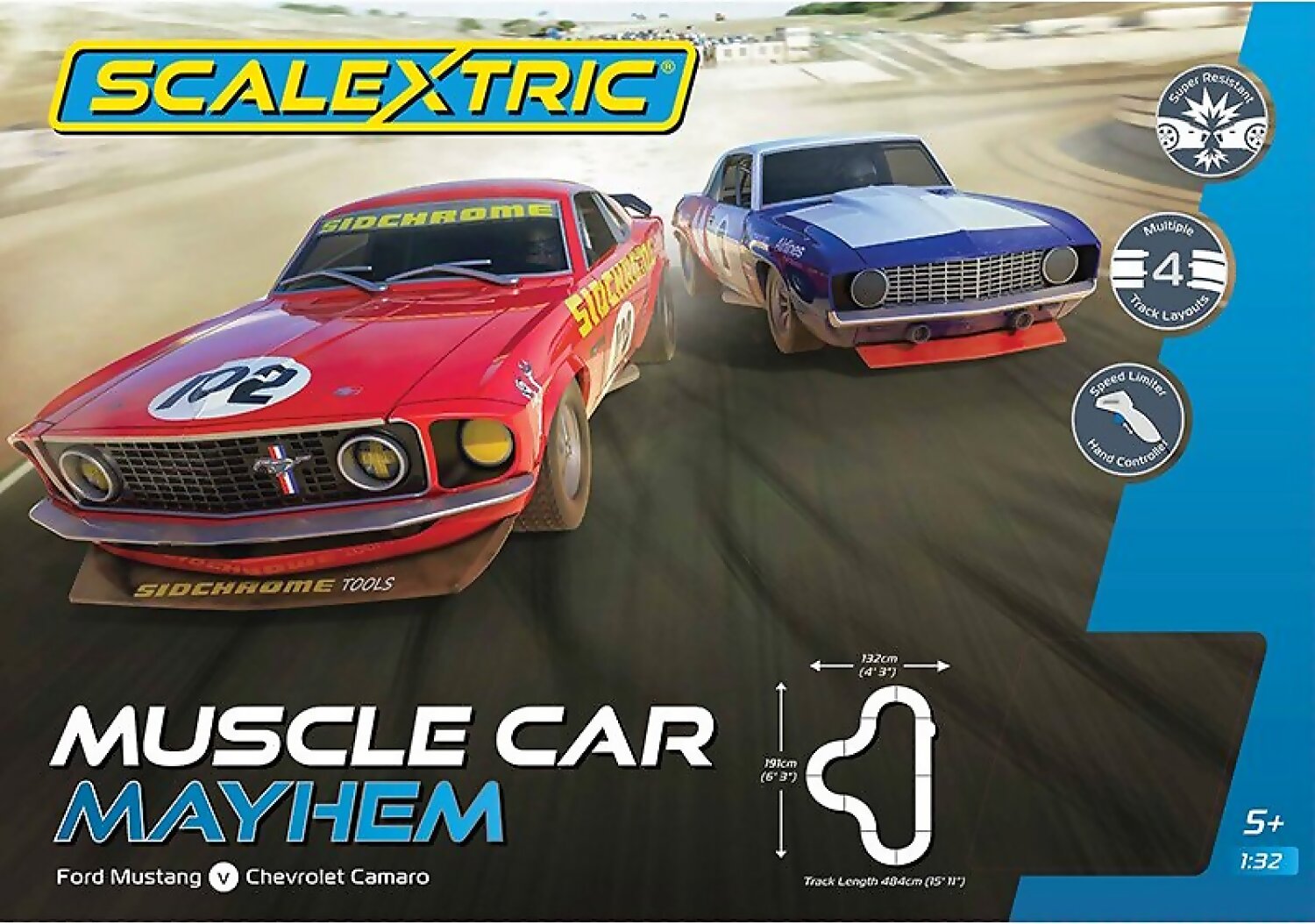 SCALEXTRIC - MUSCLE CAR MAYHEM