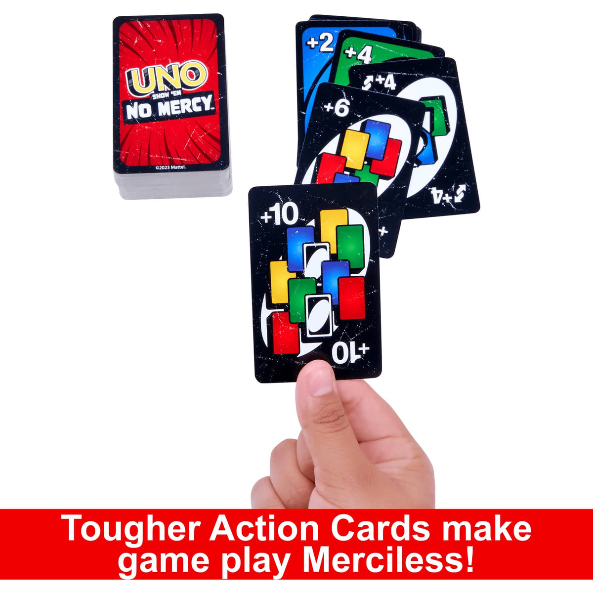 UNO - Show em No Mercy Card Game For Kids Adults & Family Night Parties And Travel - Mattel