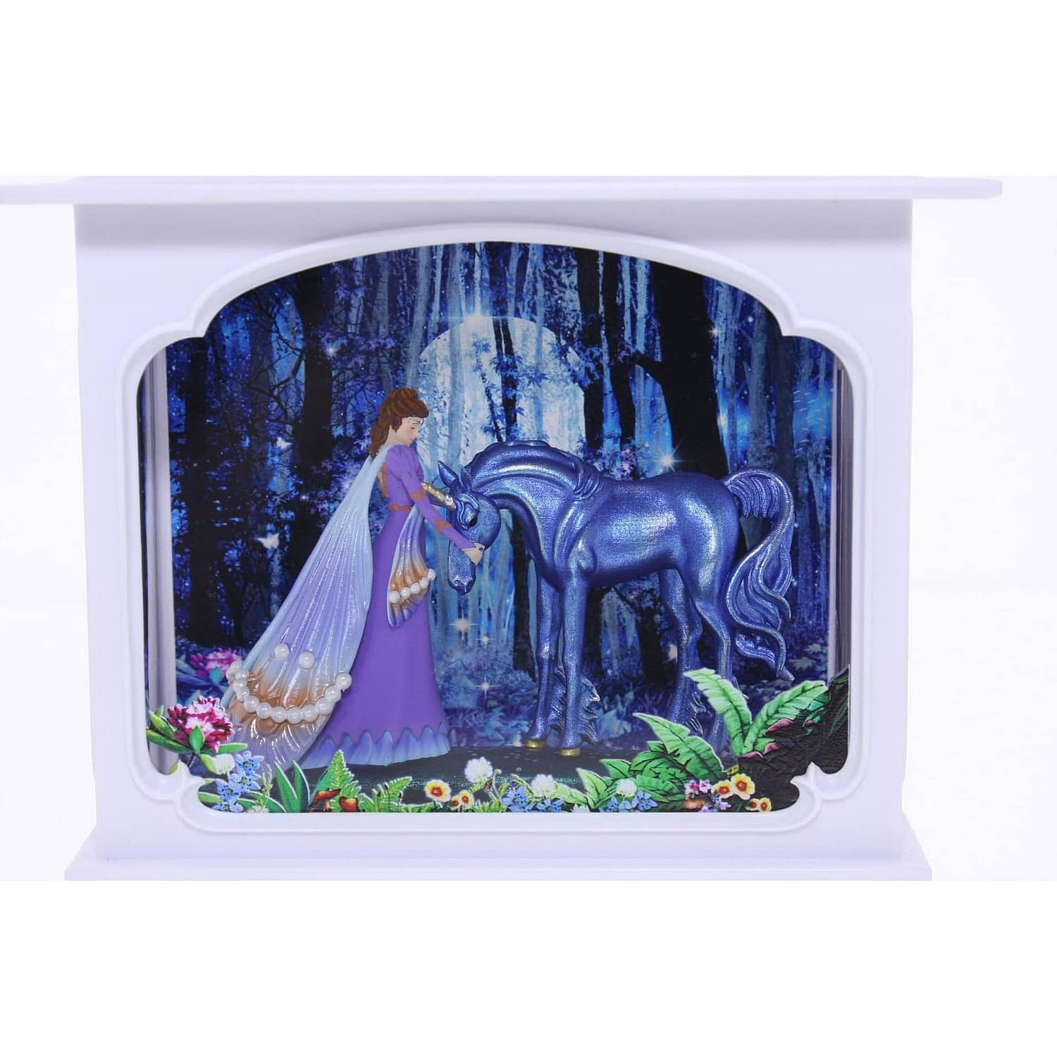 Cotton Candy - Dark Fairy & Unicorn White Glitter Lantern