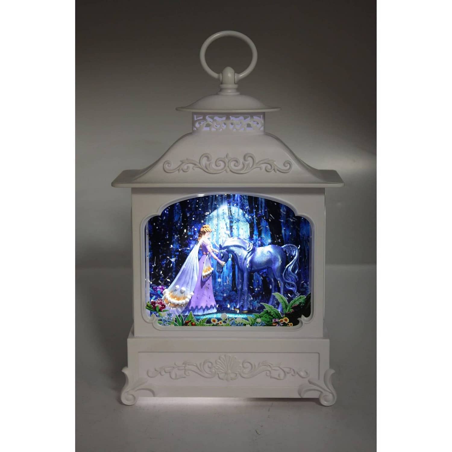 Cotton Candy - Dark Fairy & Unicorn White Glitter Lantern