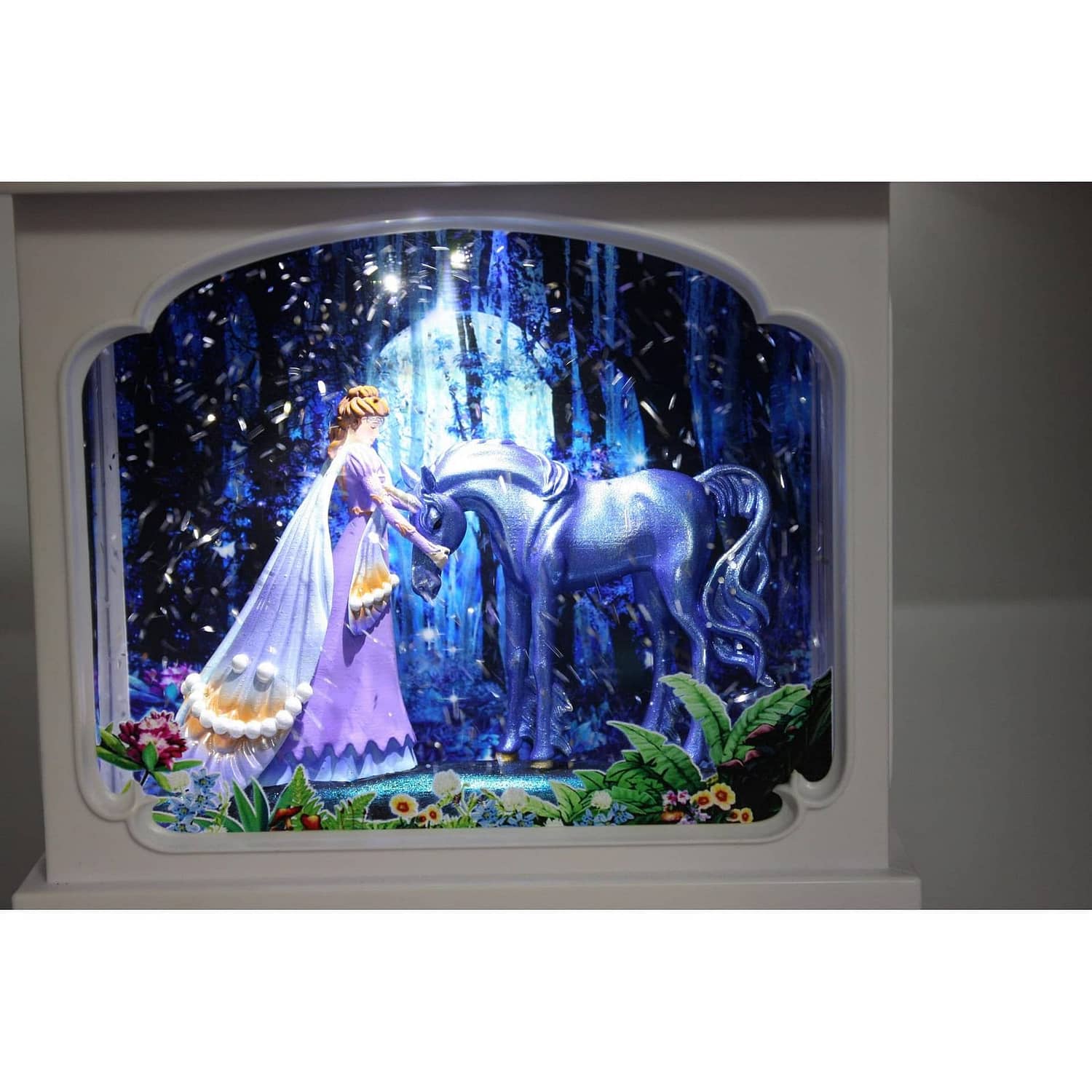 Cotton Candy - Dark Fairy & Unicorn White Glitter Lantern