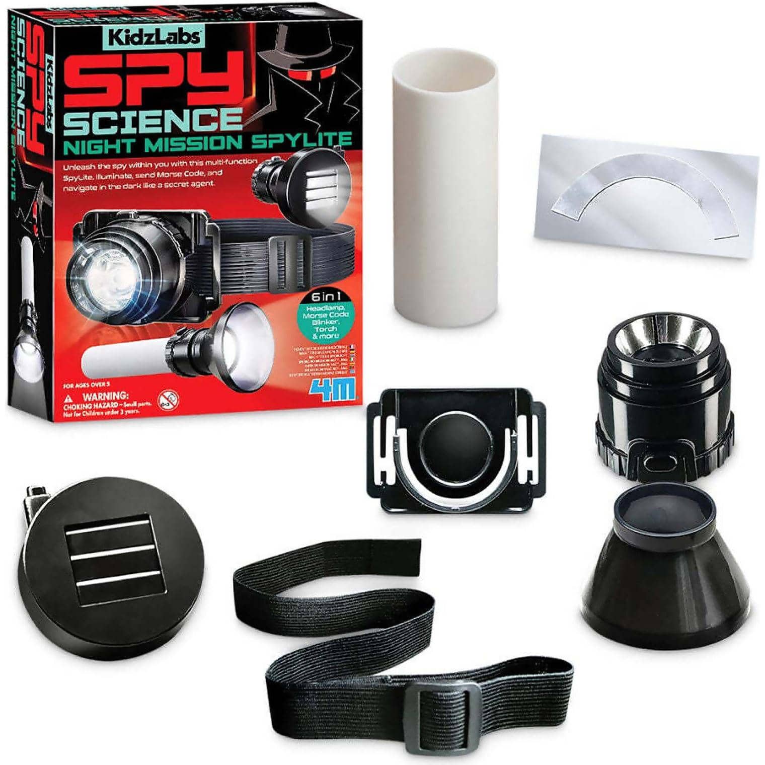 4M - Kidzlabs - Spy Science Night Mission Spylite - Johnco