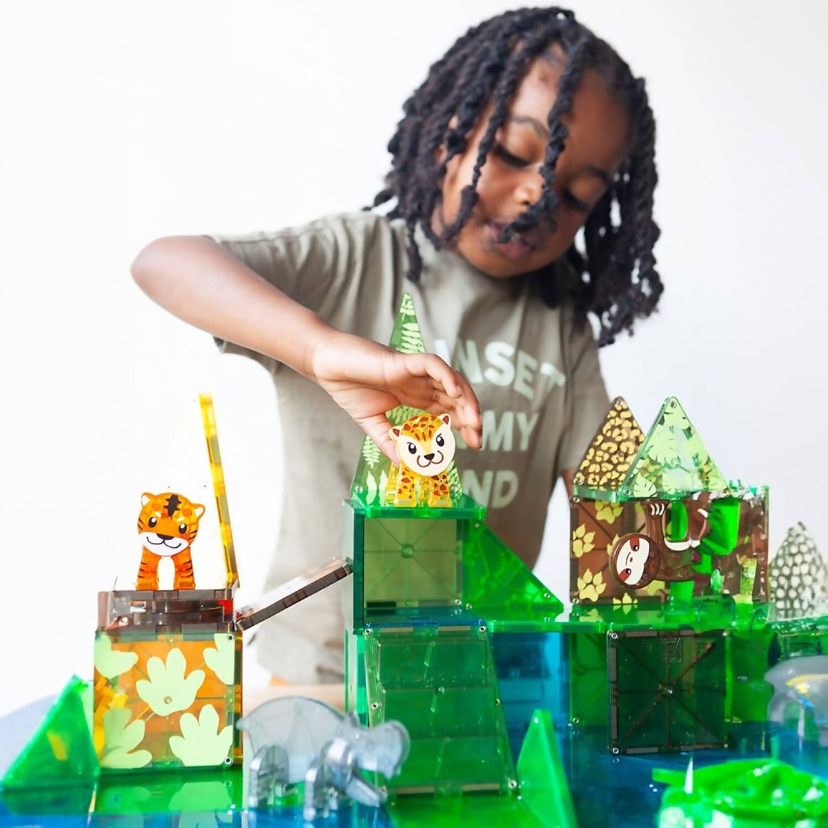 Magna Tiles - Jungle Animals 25 Piece Set - Johnco