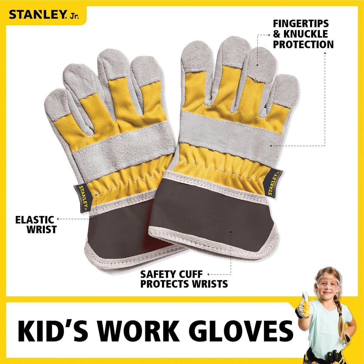 Stanley Jr. - Kids Work Safety Gloves