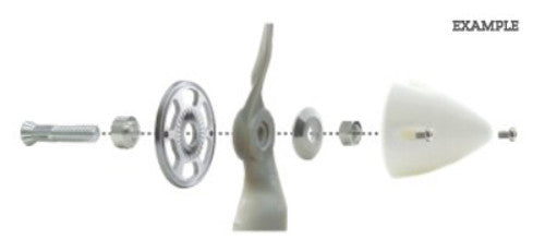 TY1 - ELECTRIC SPINNER 51MM 3MM COLLET RED