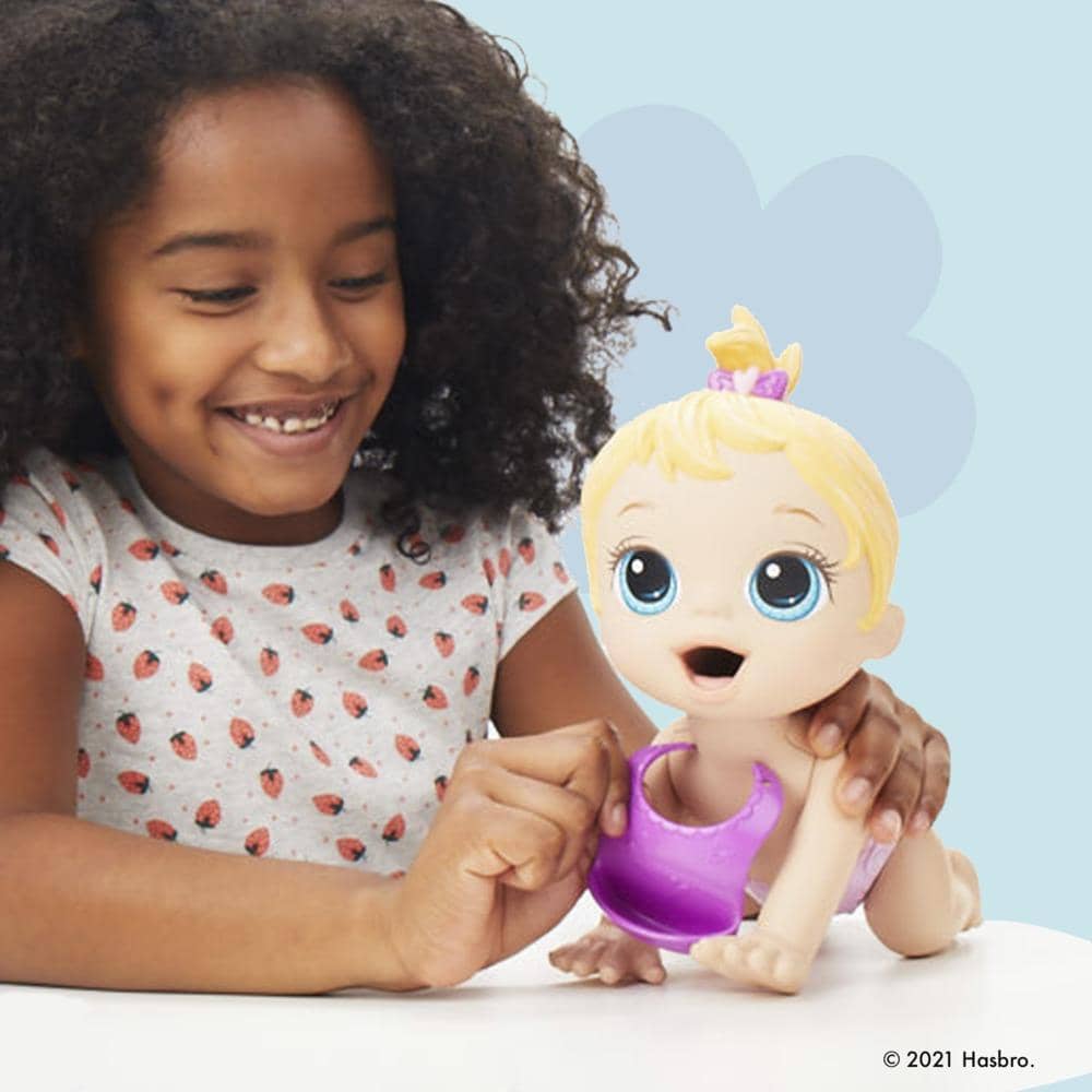 Baby Alive - Lil Snacks Doll Eats And Poops 8-inch Baby Doll With Snack Mold Toy For Kids Ages 3 And Up Blonde Hair Hasbro