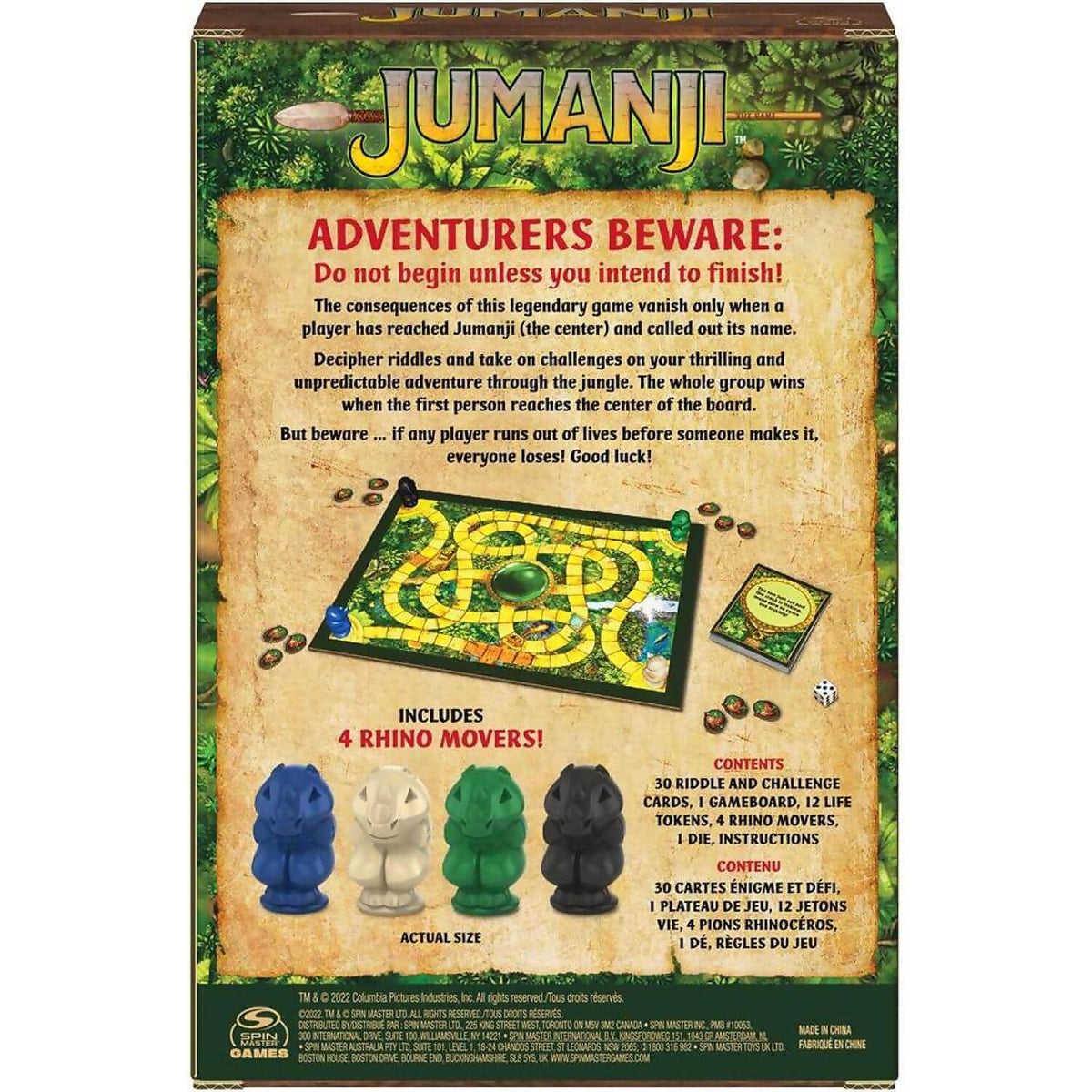 Spin Master - Games - Jumanji Travel Ready To Roll Game