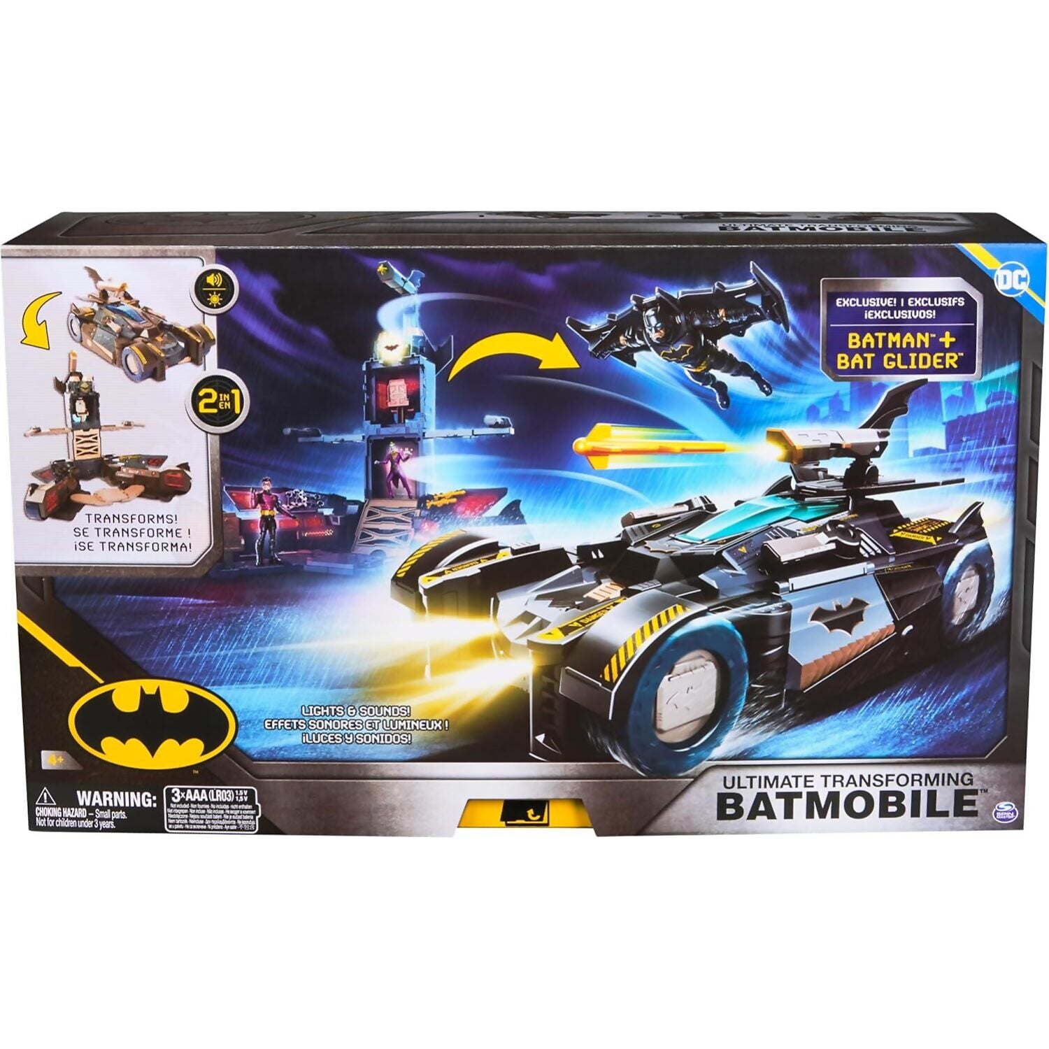 DC - Comics - Ultimate Transforming Batmobile Playset