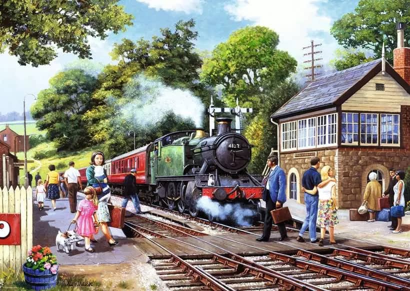 Ravensburger - A Country Station - Jigsaw Puzzle 1000pc