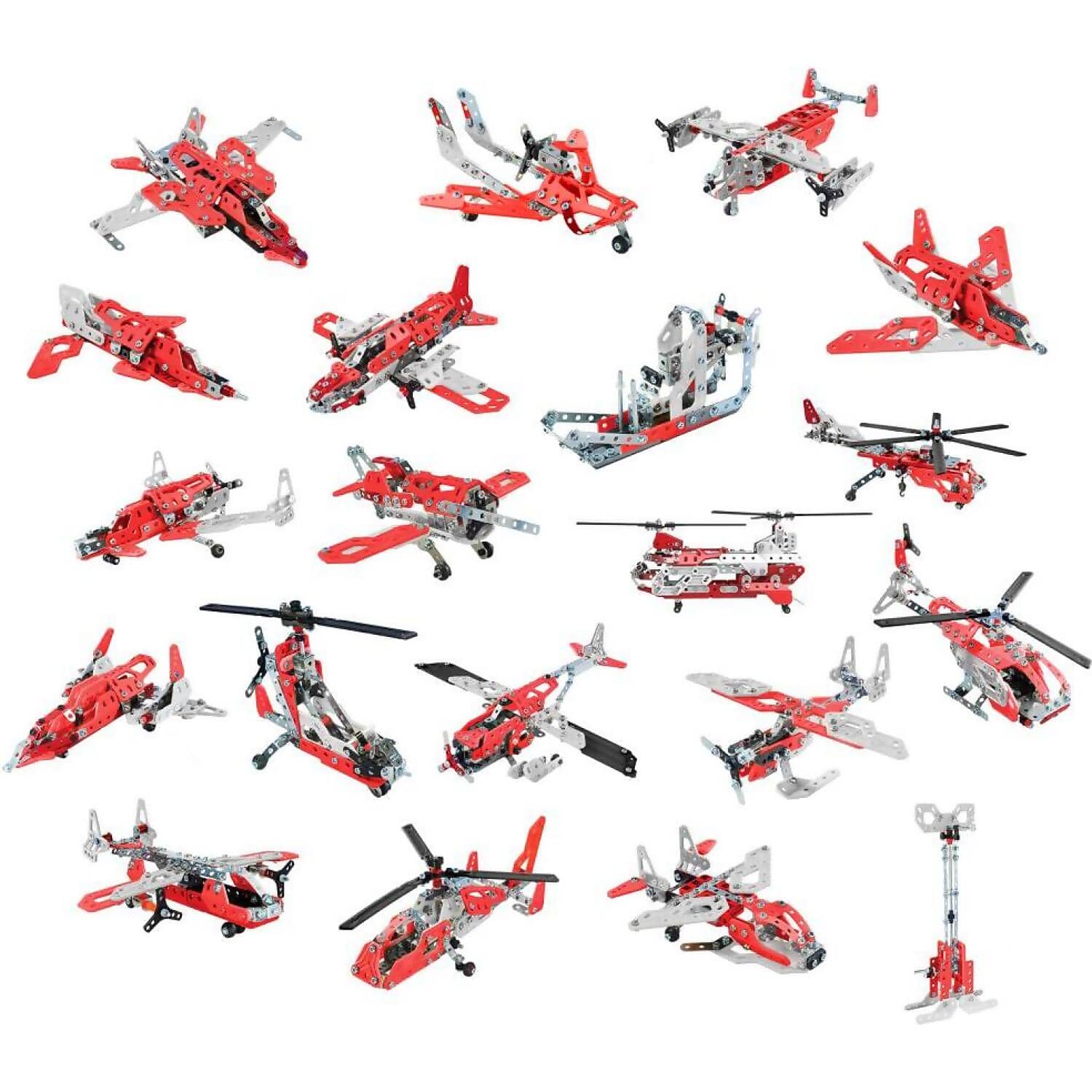 Meccano - Build 20-in-1 Aerial Rescue Model Building Kit