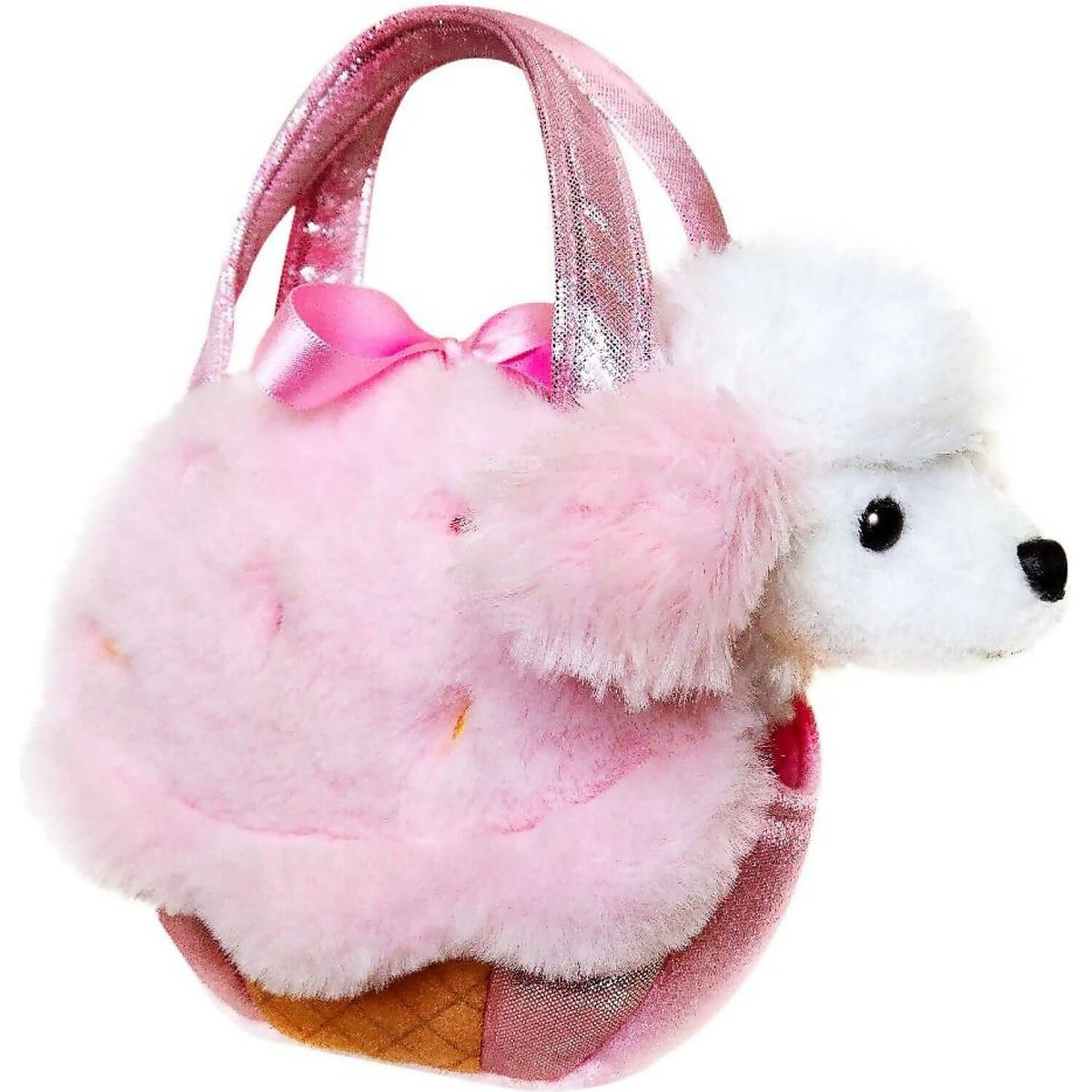 Cotton Candy - Fancy Pals Poodle Ice Cream Cone Bag