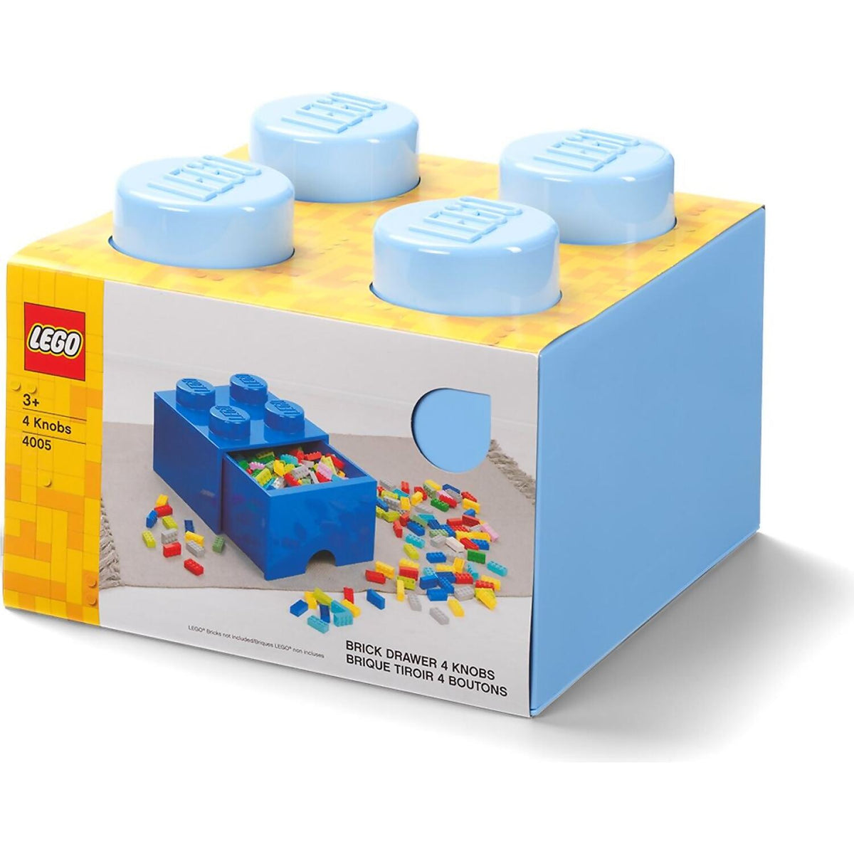 LEGO® Storage Brick Drawer 4 Studs Light Blue - Room Copenhagen