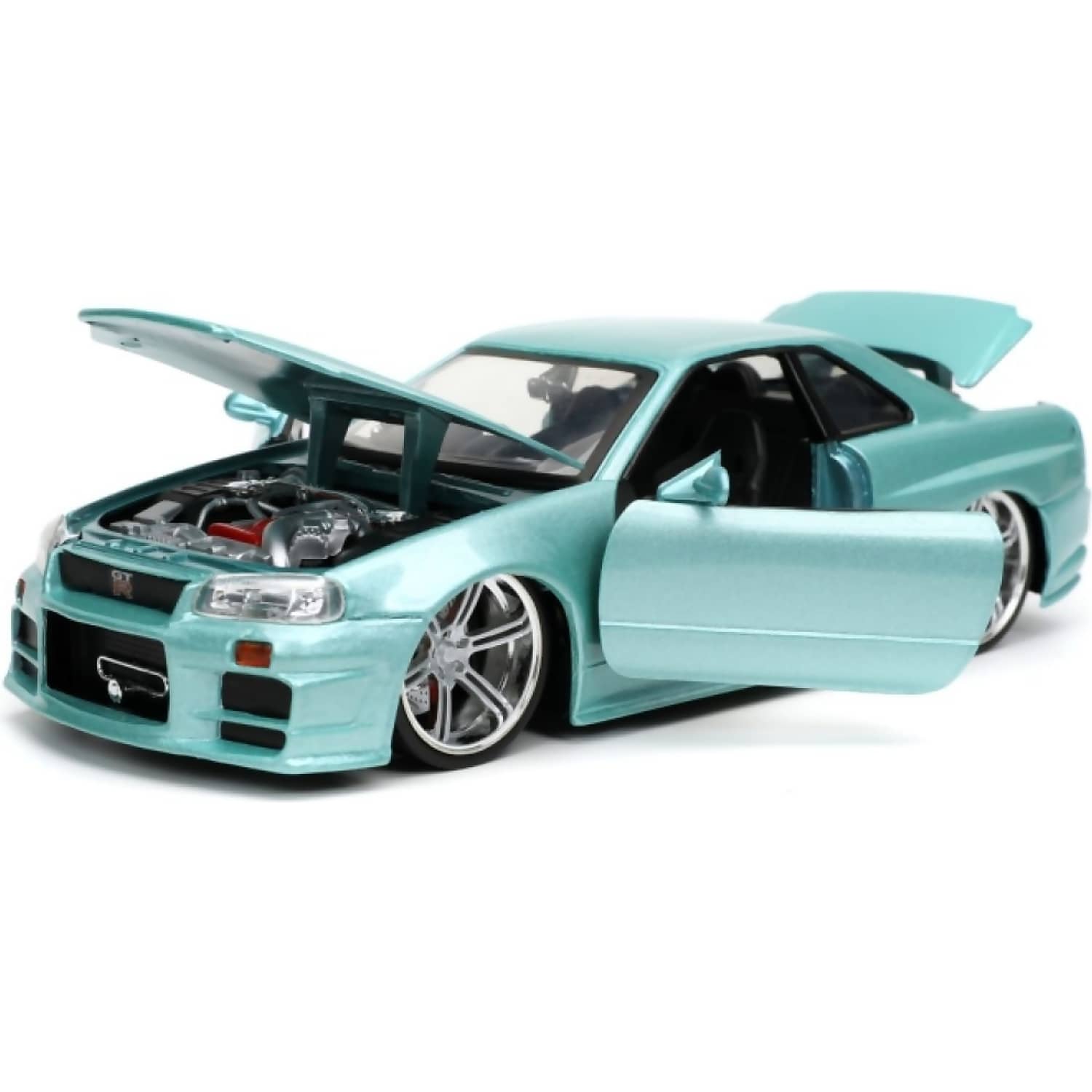 JADA TOYS - FAST & FURIOUS - 2002 NISSAN SKYLINE GT-R (R34) 1:24 SCALE DIECAST VEHICLE