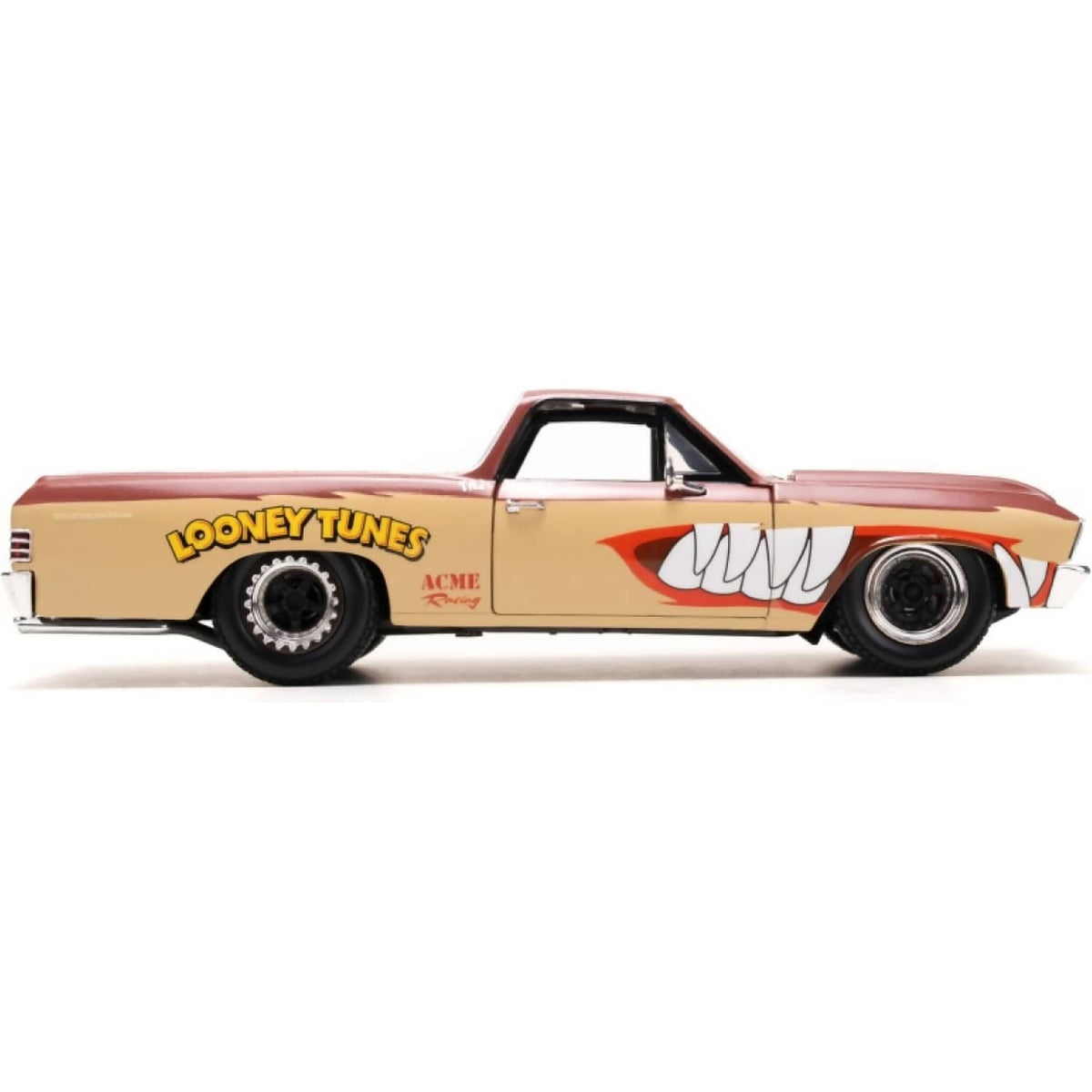 JADA TOYS - LOONEY TUNES CHEVY EL CAMINO WITH TASSIE DEVIL 1:24 SCALE DIECAST VEHICLE & FIGURE SET