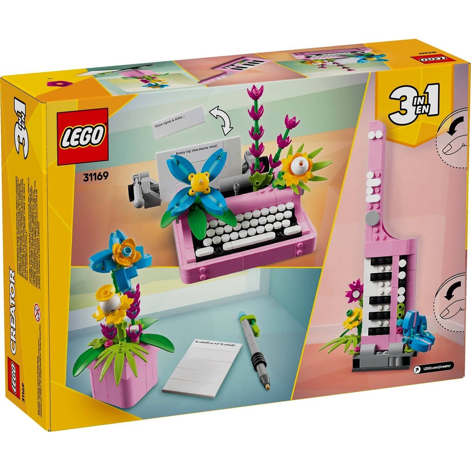 LEGO® 31169 Typewriter With Flowers - LEGO® Creator 3-in-1