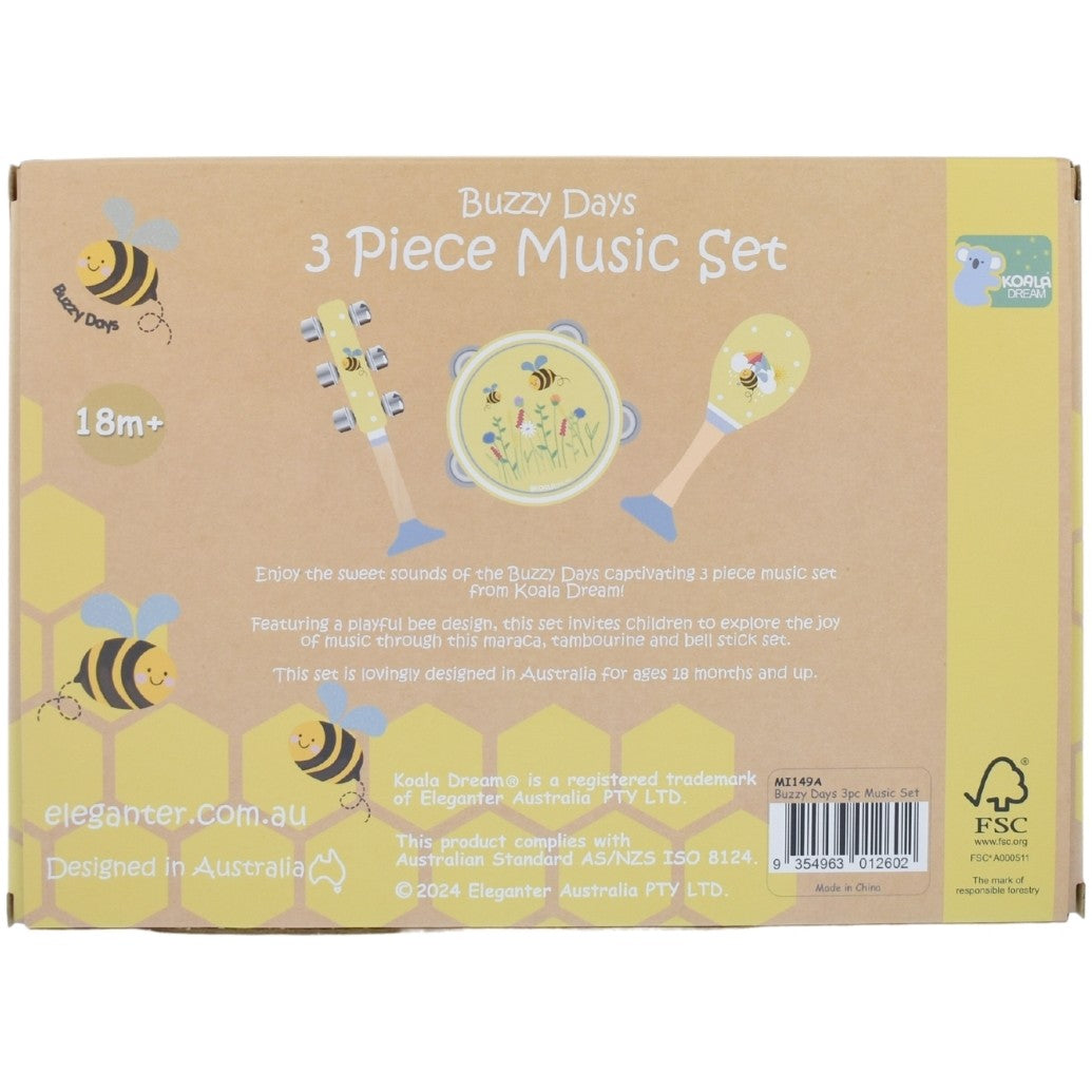 Koala Dream - Buzzy Days Bee 3pcs Musical Set