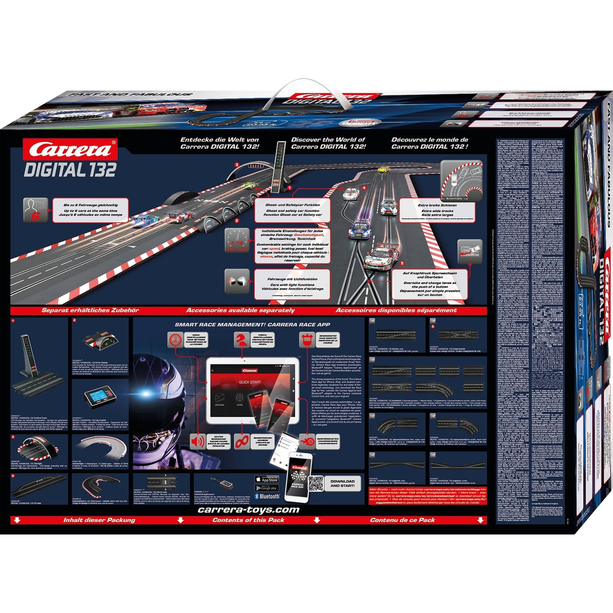 CARRERA - DIGITAL 1:32 FAST AND FABULOUS DTM - MODEL NO.20030030 - SLOT CAR SET