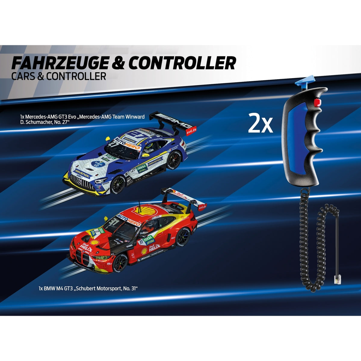 CARRERA - DIGITAL 1:32 FAST AND FABULOUS DTM - MODEL NO.20030030 - SLOT CAR SET