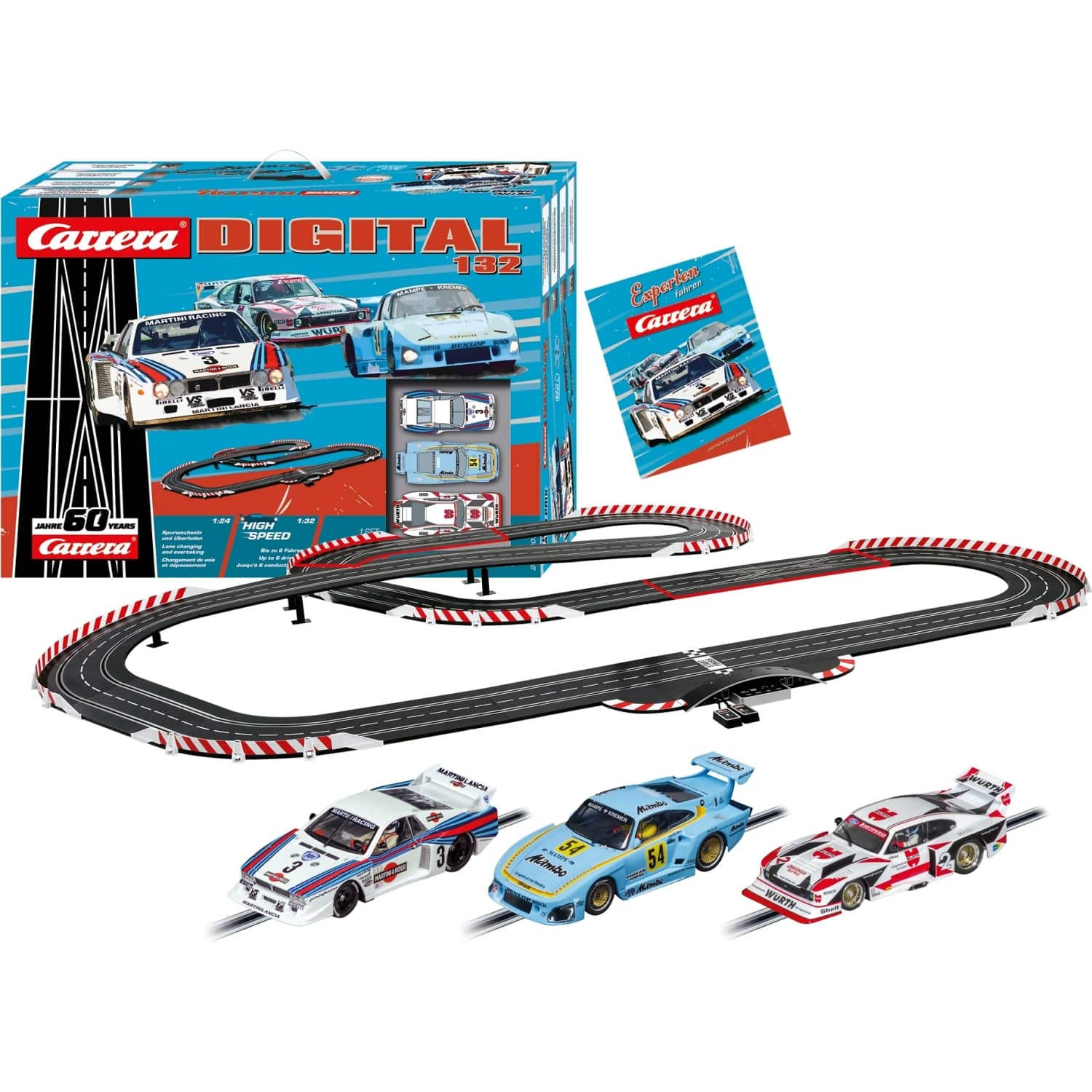 CARRERA - DIGITAL 1:32 RETRO GRAND PRIX 3 WAY BATTLE - MODEL NO.20030031 - SLOT CAR SET