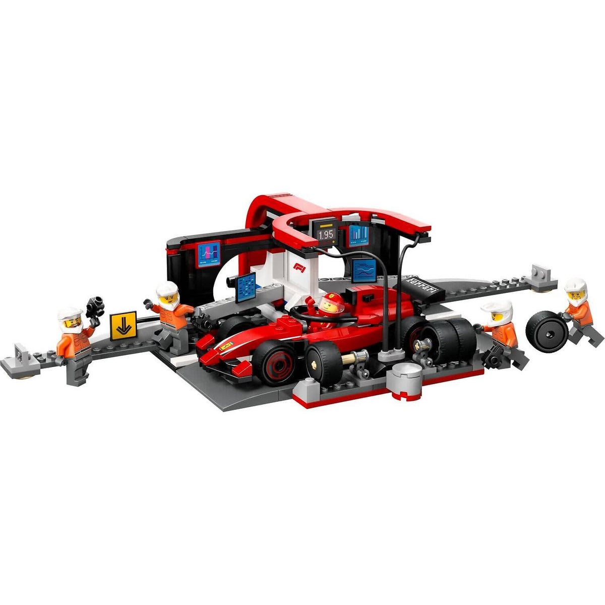 LEGO® 60443 F1 Pit Stop & Pit Crew with Ferrari Car - City