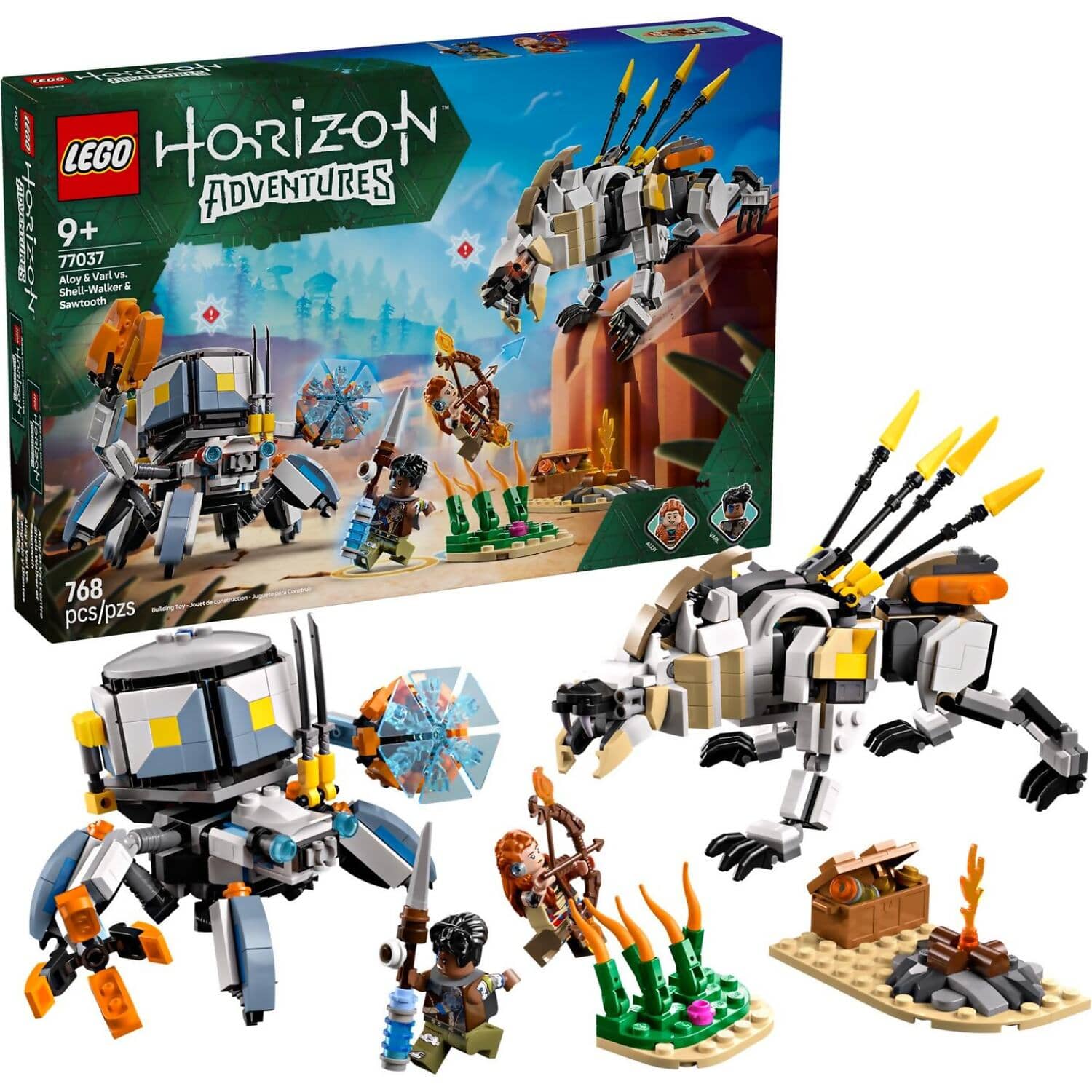 LEGO® 77037 Aloy & Varl vs. Shell-Walker & Sawtooth - Horizon Adventures