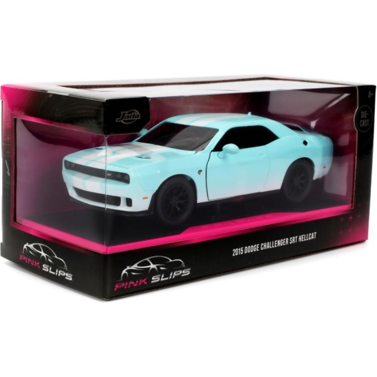 JADA TOYS - PINK SLIPS 2015 DODGE CHALLENGER SRT HELLCAT 1:24 SCALE DIECAST VEHICLE