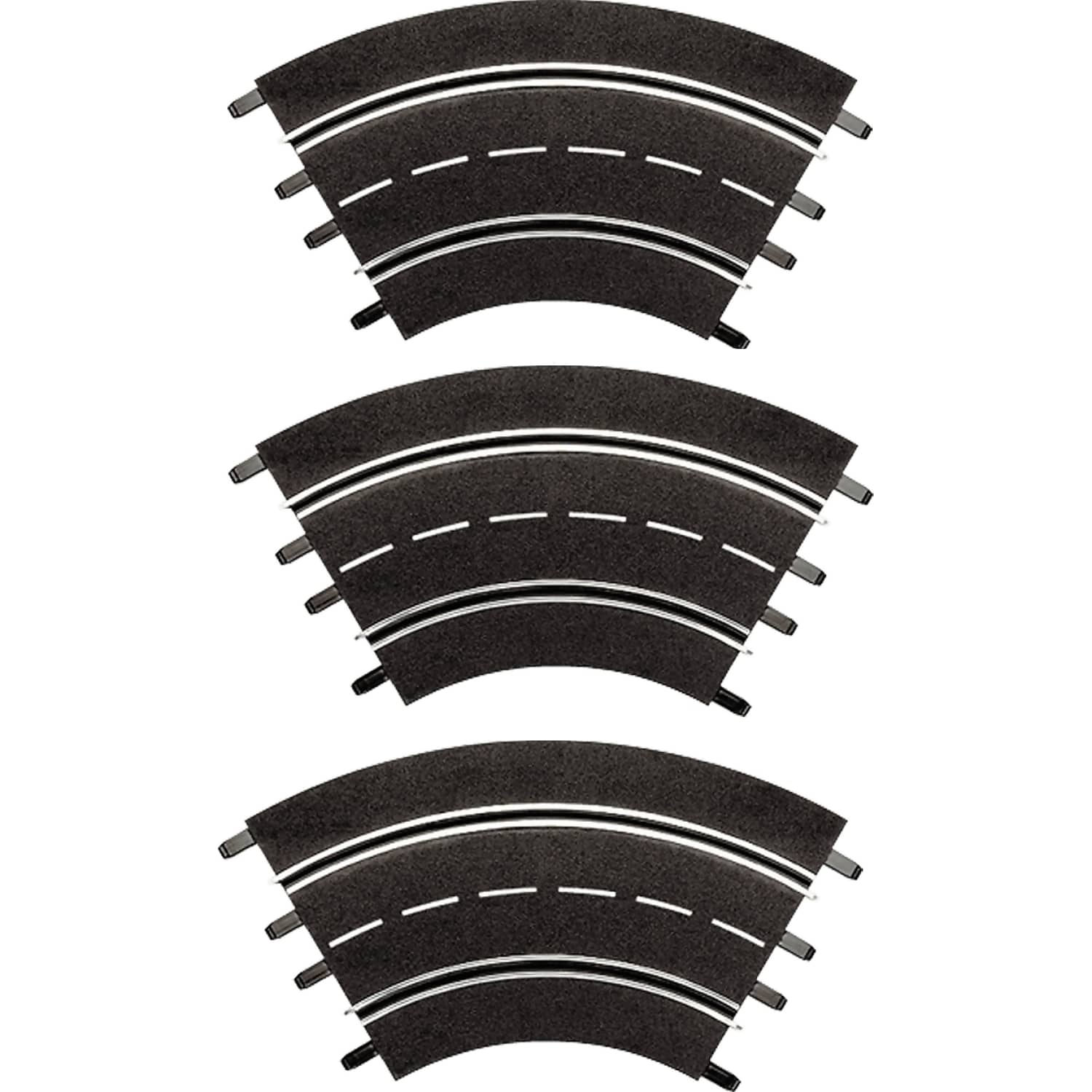 CARRERA - DIGITAL 1:32 ACCESSORIES - CURVE 1/60 (3) 3 X TRACK PIECES - SLOT CAR TRACK ACCESSORIES ALSO SUITS 1:24 & EVOLUTION
