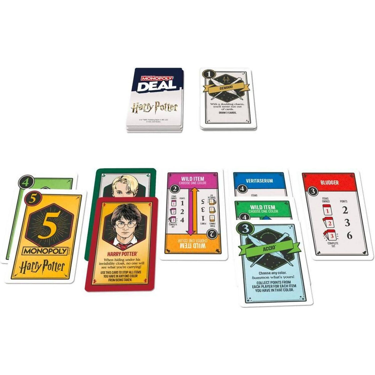 Monopoly - Deal - Harry Potter Card Game - Hasbro