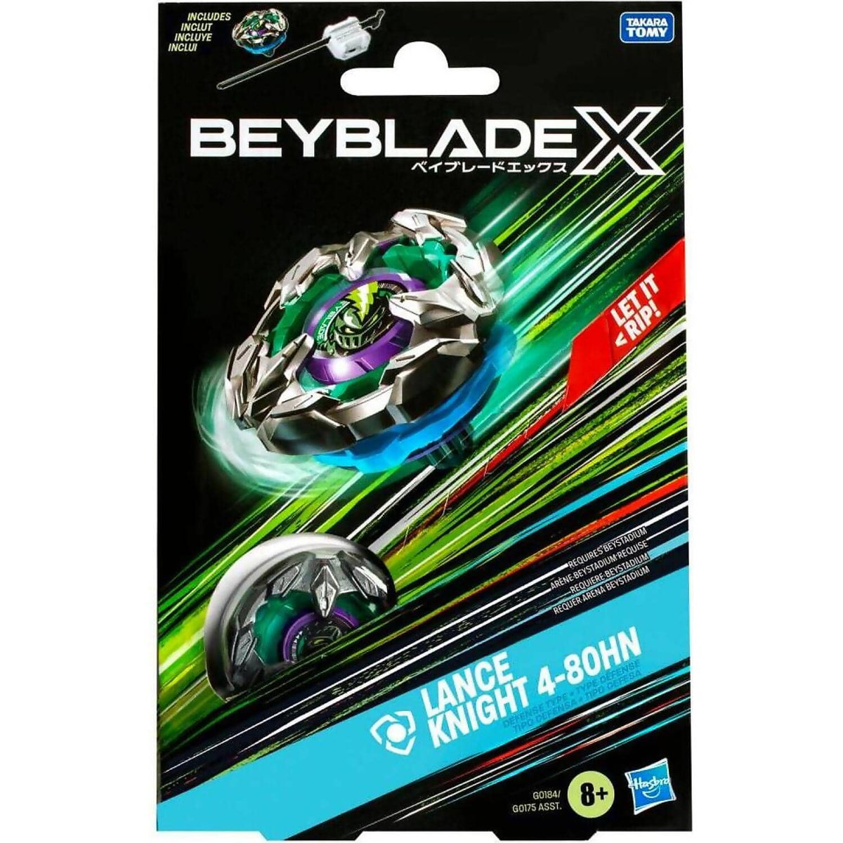 BEYBLADE X - Lance Knight 4-80HN Starter Pack Set