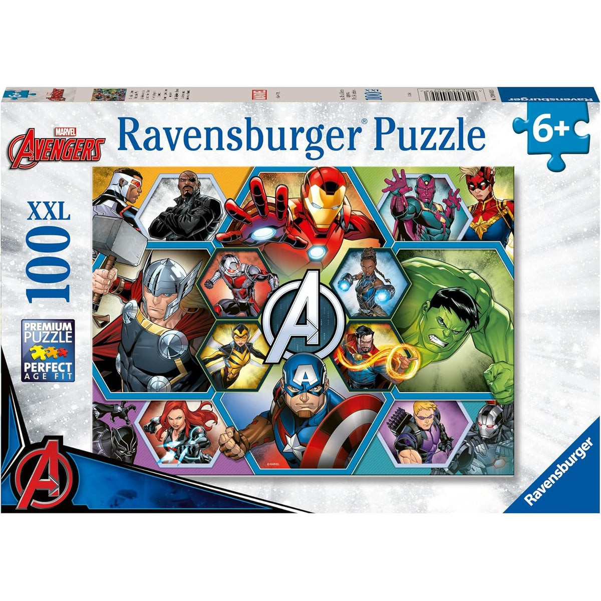 Ravensburger - Marvel The Avengers Earth's Mightiest Heroes XXL Jigsaw Puzzle 100 Pcs