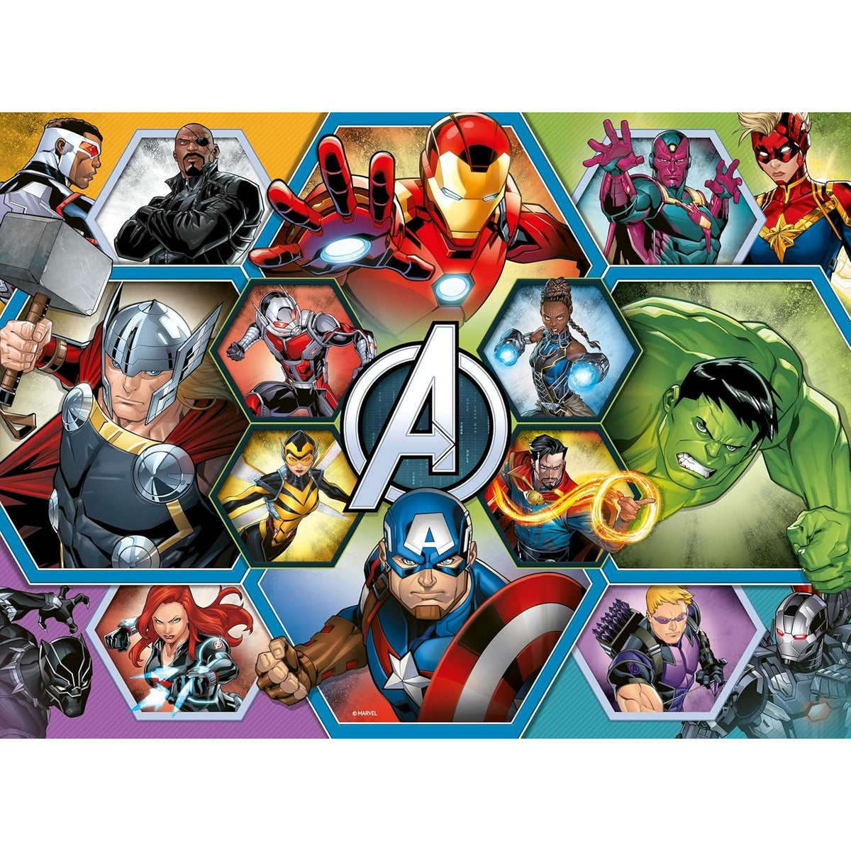 Ravensburger - Marvel The Avengers Earth's Mightiest Heroes XXL Jigsaw Puzzle 100 Pcs