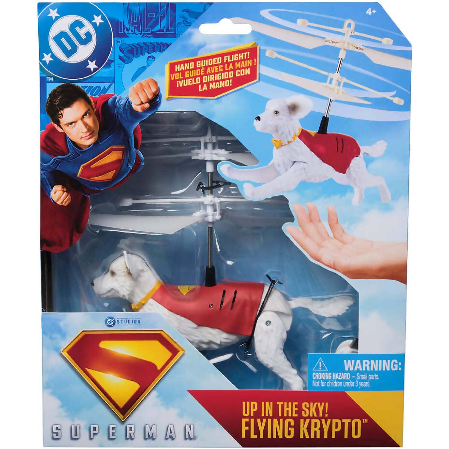 DC - SUPERMAN - Up in the Sky! Flying Krypto - Spin Master