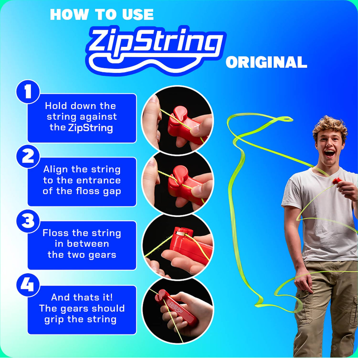 ZipString - Original Bodacious Blue