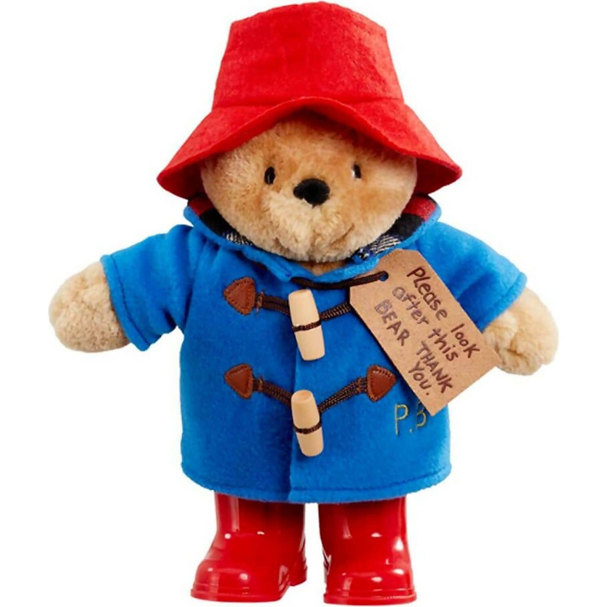 Paddington Bear - Paddington with Boots and Blue Coat - Medium 22cm Plush - Jasnor