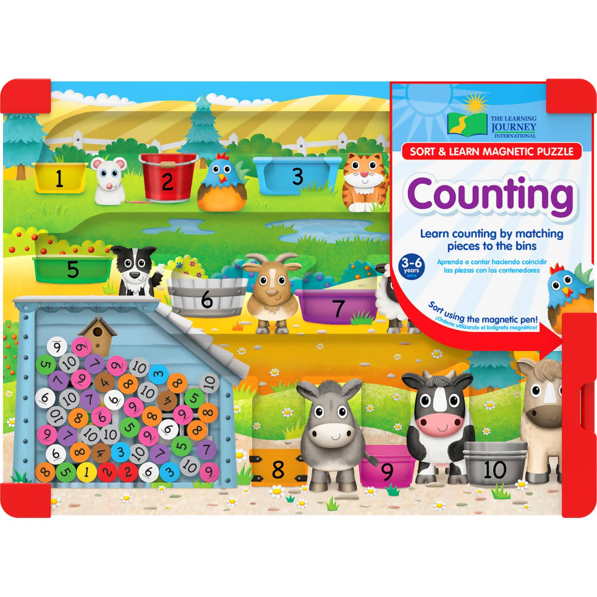 The Learning Journey - Sort & Learn Magnetic Puzzle - Counting