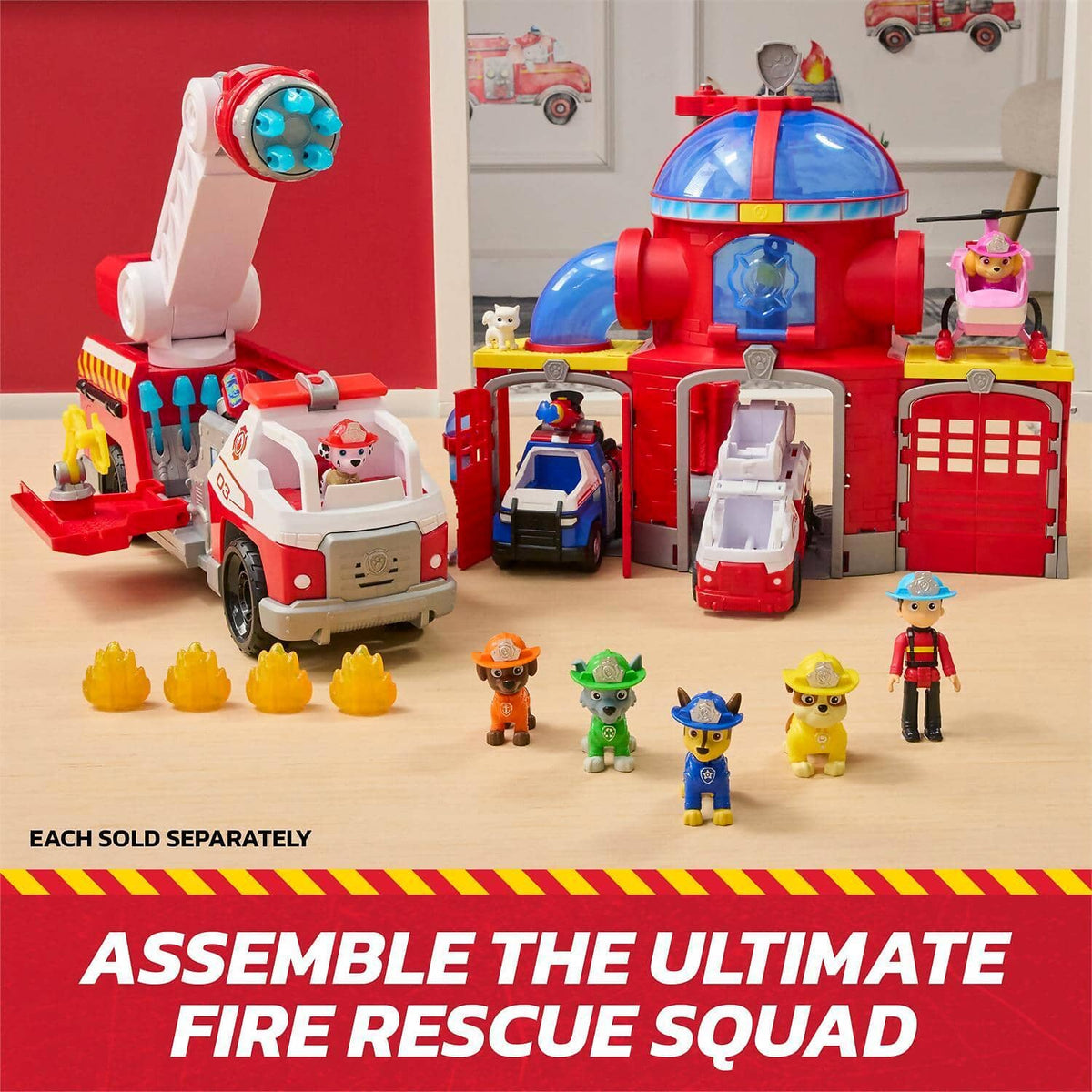 Paw Patrol - Fire Rescue: Rescue Fire Boat with Zuma Figure - Spin Master