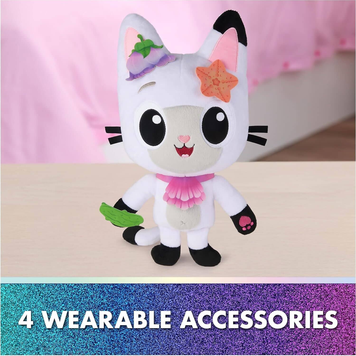 Gabby's Dollhouse - The Movie Meow-mazing Interactive Pandy Paws Plush Kitty - Spin Master