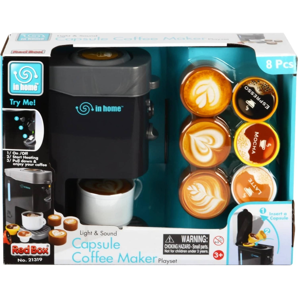 In Home - Capsule Coffee Maker Role-Play Playset with Light & Sound