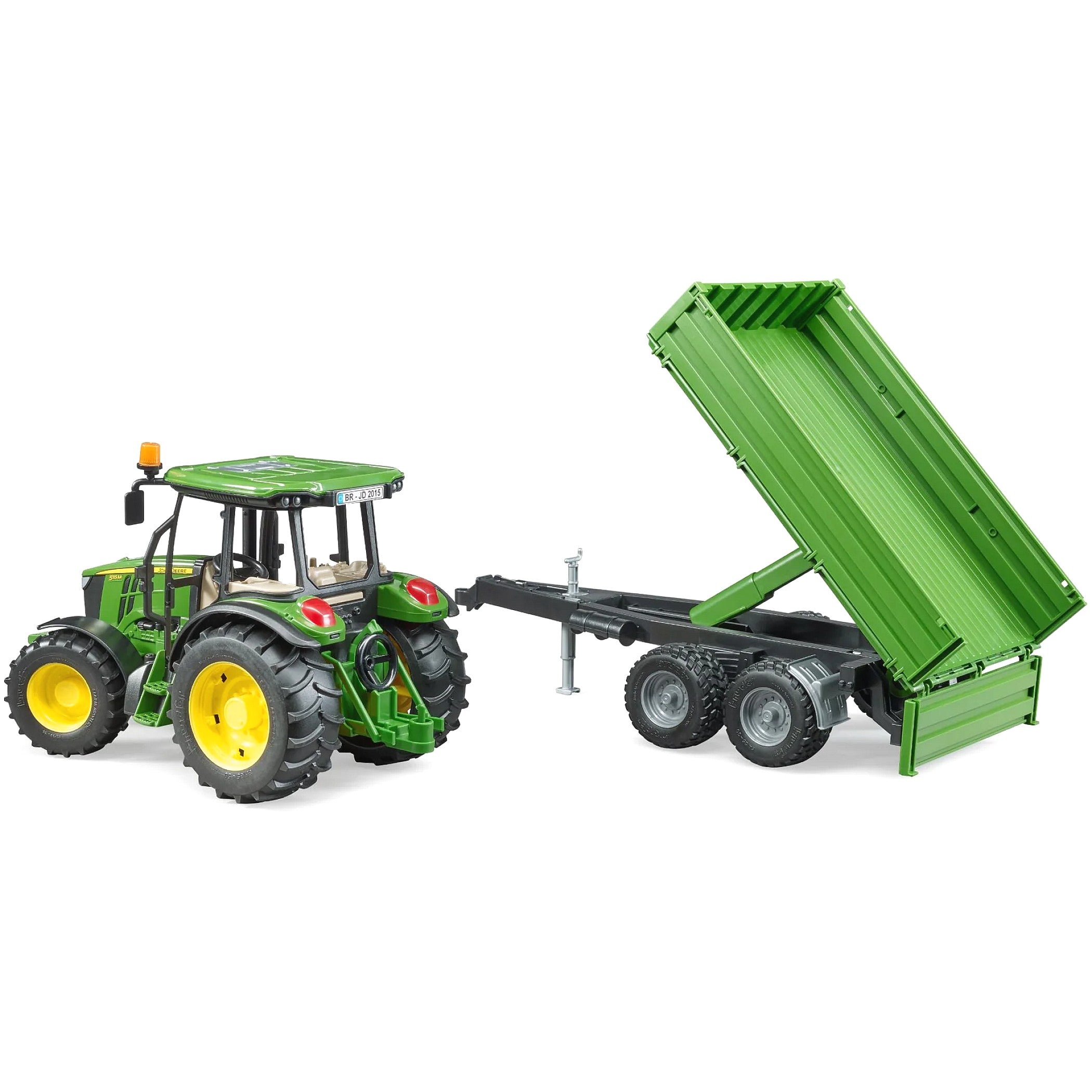 Bruder - John Deere 5115M With Tipping Trailer Scale 1:16