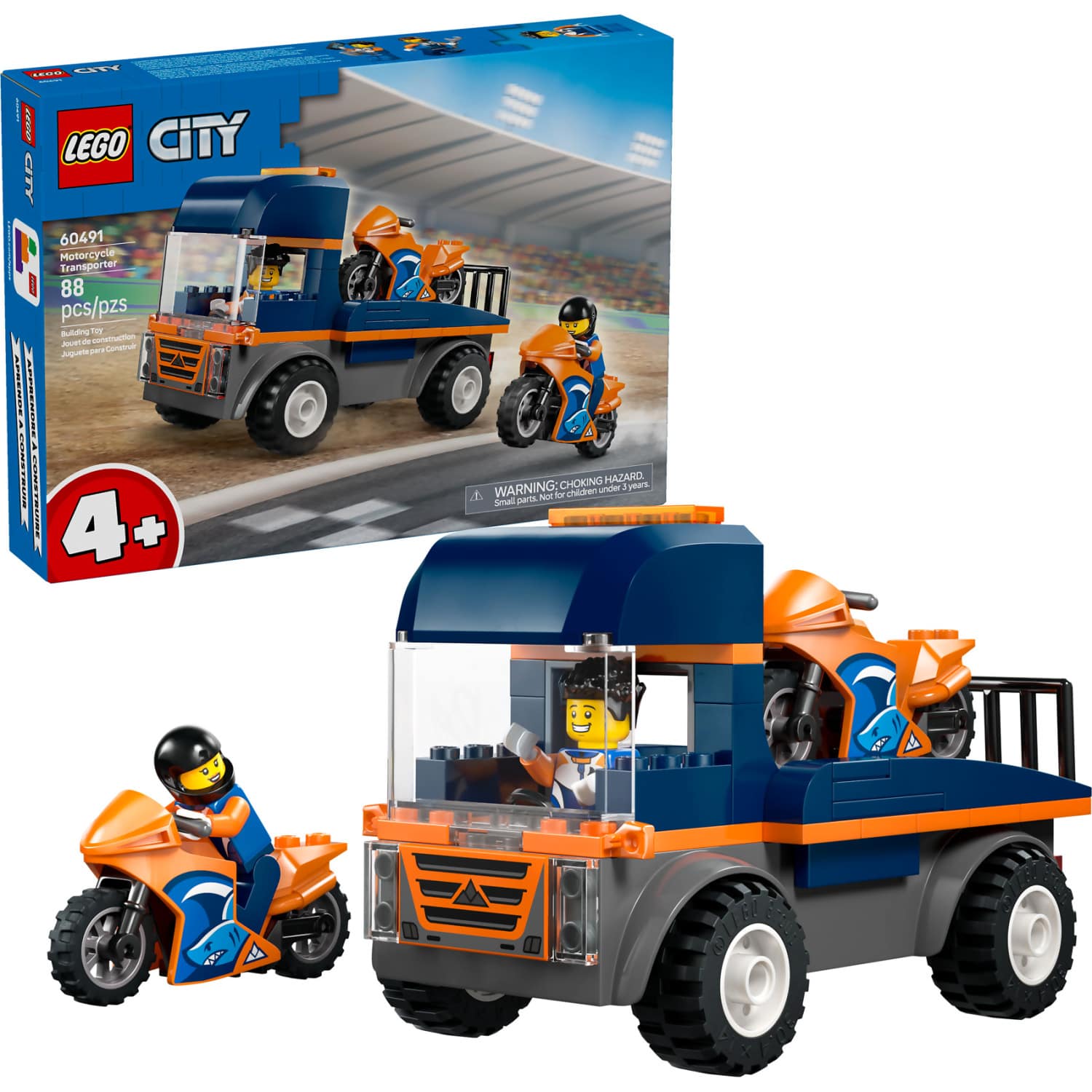 LEGO® 60491 Motorcycle Transporter - City 4+