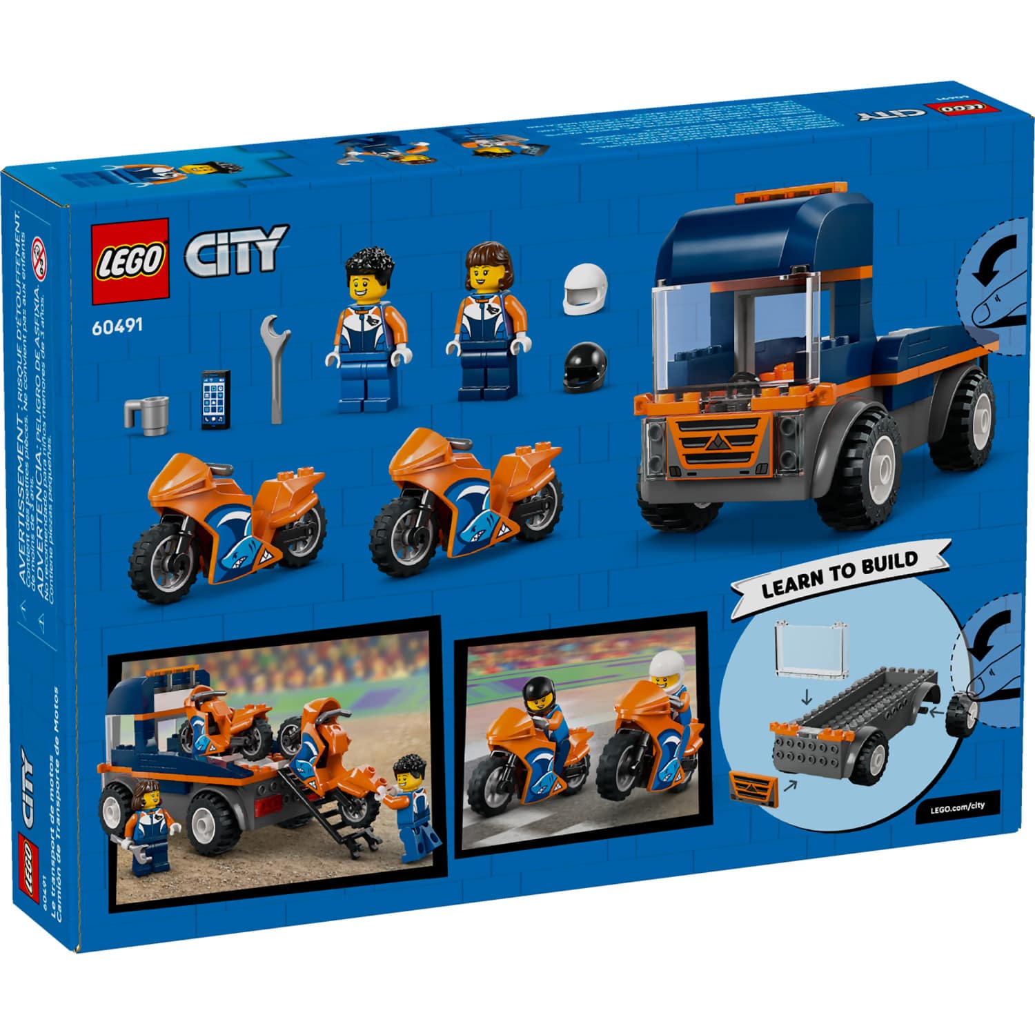 LEGO® 60491 Motorcycle Transporter - City 4+