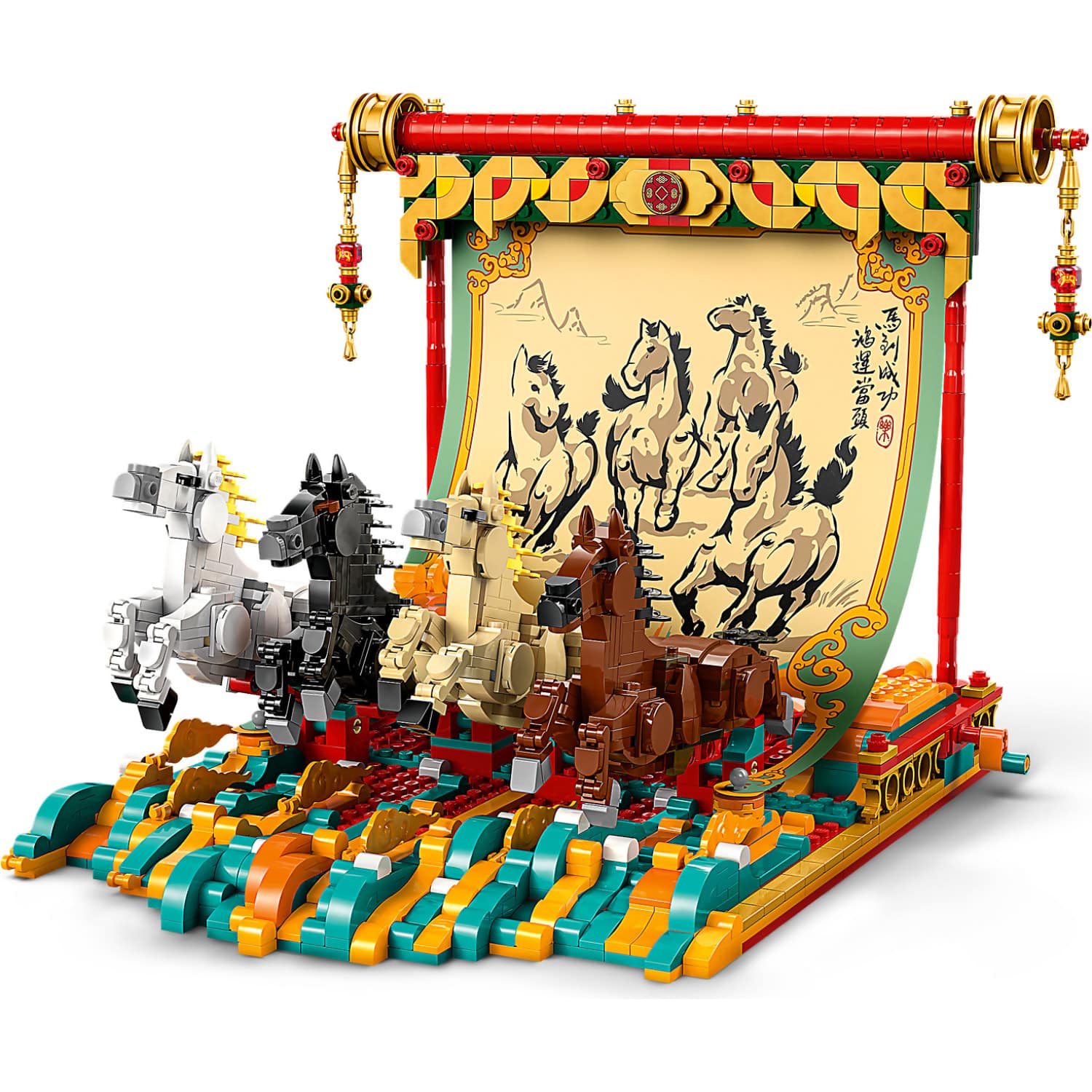LEGO® 80119 Galloping Horses Canvas - The Spring Festival