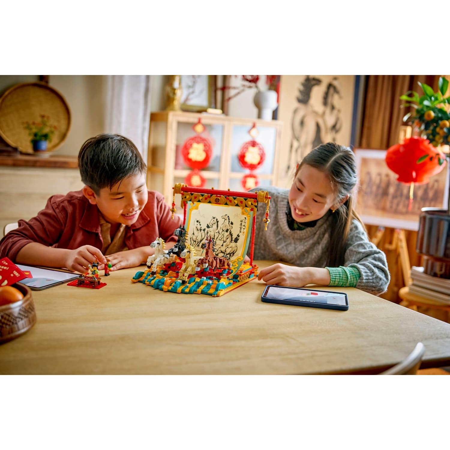 LEGO® 80119 Galloping Horses Canvas - The Spring Festival
