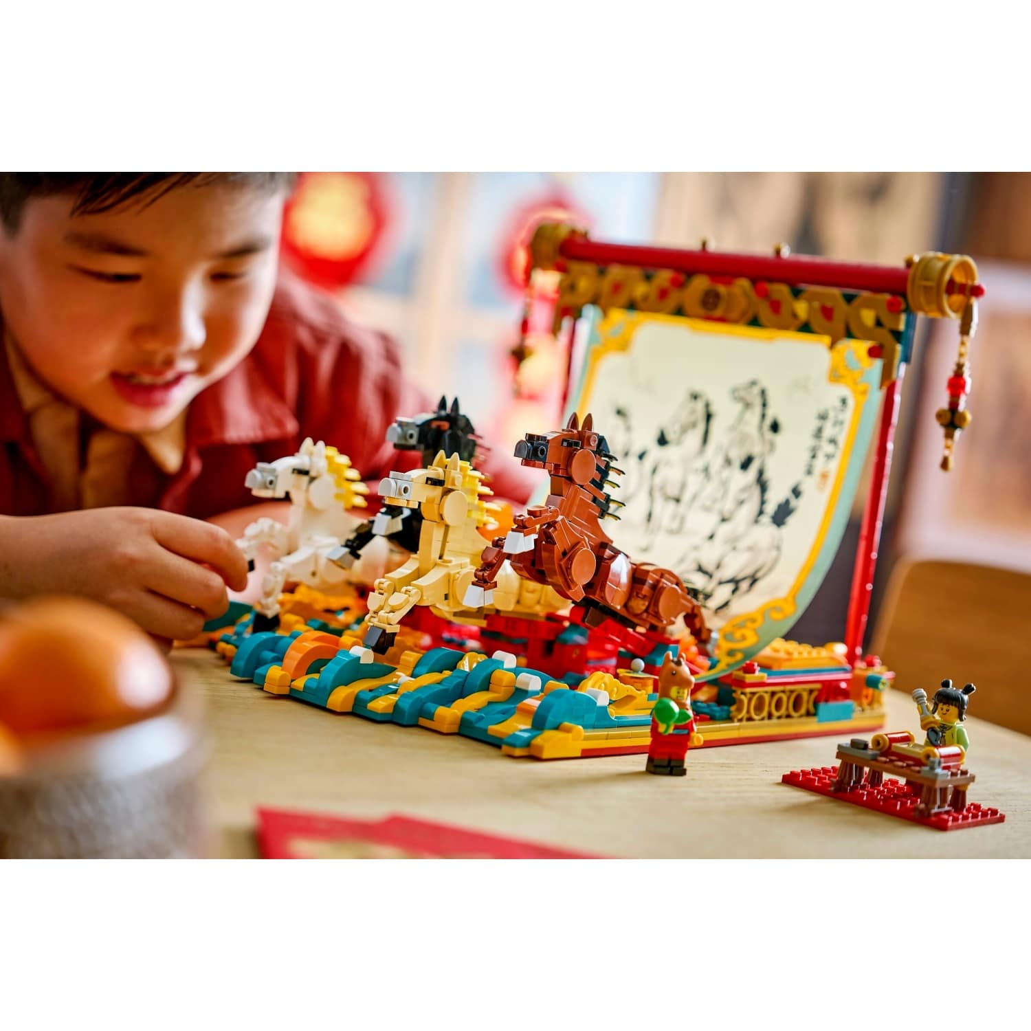 LEGO® 80119 Galloping Horses Canvas - The Spring Festival