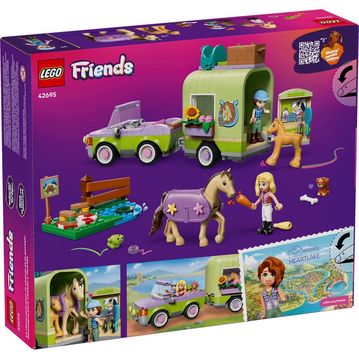 LEGO® 42695 Horse & Baby Foal Trailer - Friends