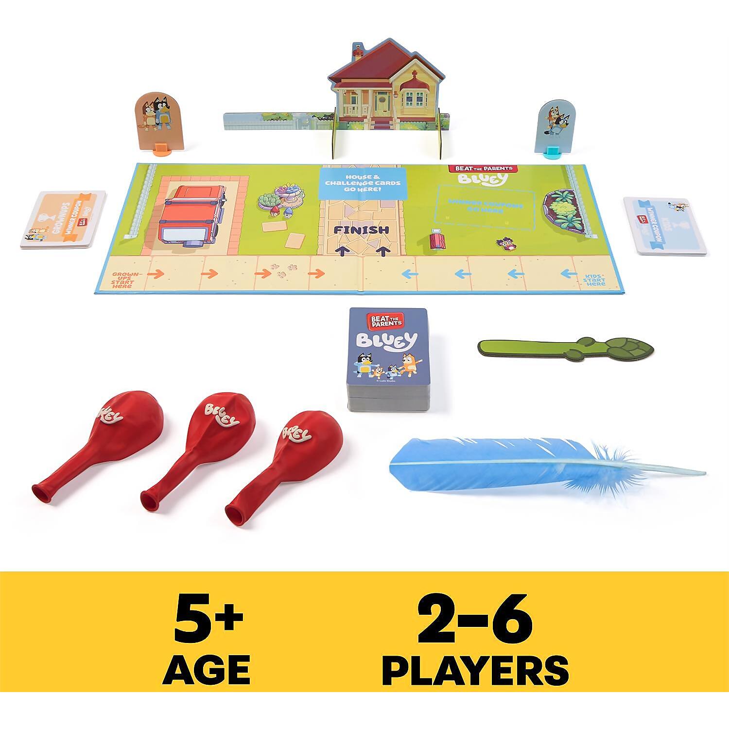 Spin Master Games - Bluey Beat the Parents Family Board Game