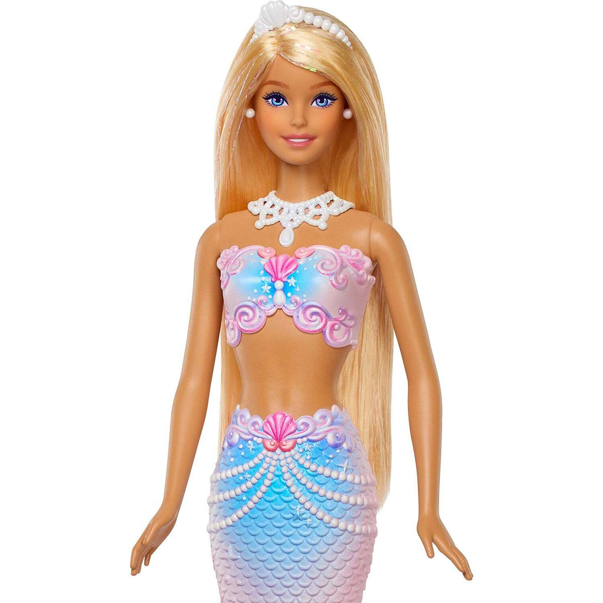 Barbie - Bubble Sparkle Mermaid Doll with Bubble-Making Feature - Mattel
