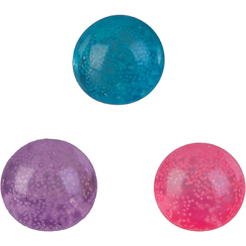 Smoosho's - Super Squeeze Glow in the Dark Mini Balls Set of 3 (Assorted Colours Chosen at Random)