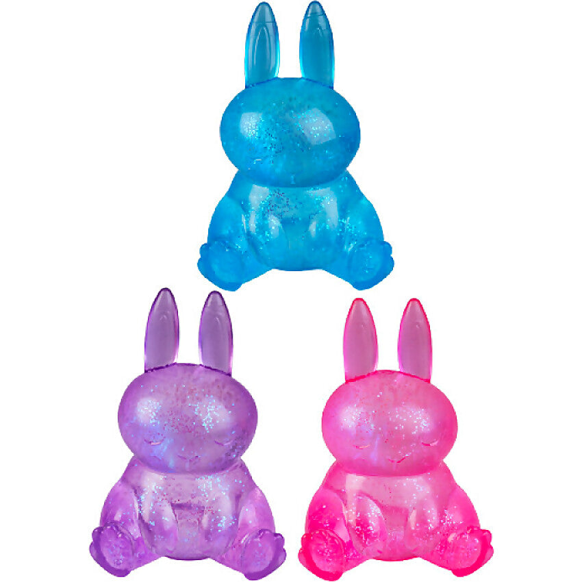 Smoosho's - Glow in the Dark Super Squeeze Rabbit (1x Assorted Colour Chosen at Random)